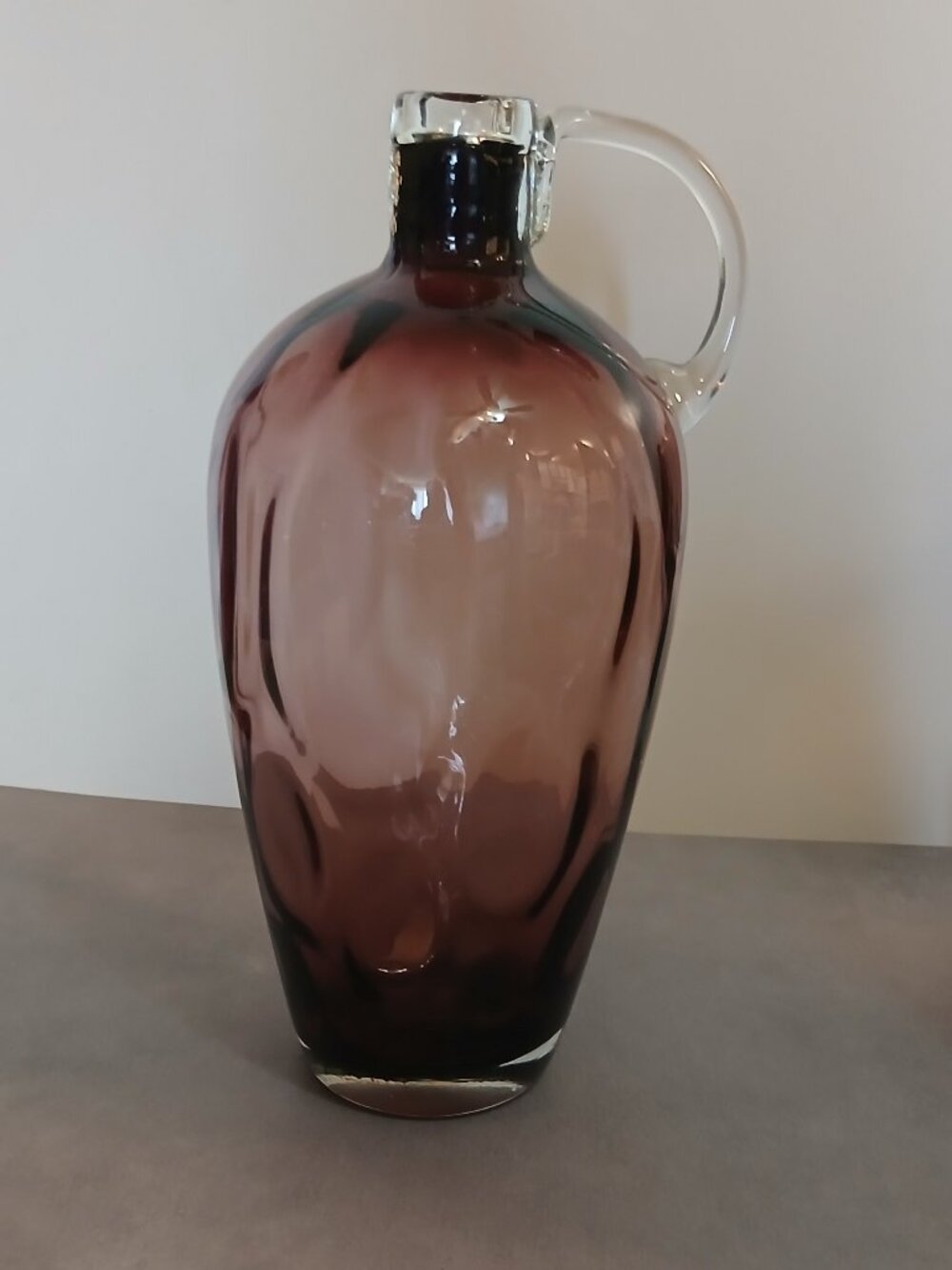 Blown Glass Amphora Amethyst Jug-Regal Ruby Collection